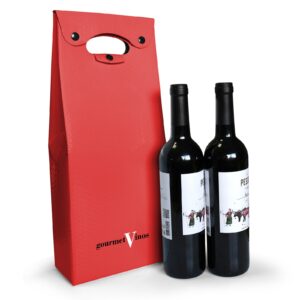 bolsa para dos botellas de vino