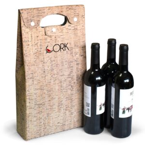 bolsa para tres botellas de vino